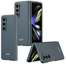 Load image into Gallery viewer, Electroplated Slim Samsung Galaxy Z Fold 5 Case with Front Screen Tempered Glass Protector - Mycasety Mycasety

