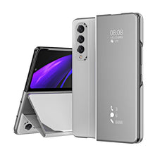Load image into Gallery viewer, Smart Mirror Clear View Flip Case Luxury Magnetic Leather Kickstand Shockproof Cover For Samsung Galaxy Z Fold3 Fold4 Fold5 - Mycasety Mycasety
