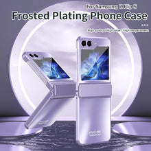 Load image into Gallery viewer, Frosted Plating Phone Case For Samsung Galaxy Z Flip5 Flip4 Flip3 5G
