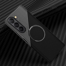 Load image into Gallery viewer, Luxurious Carbon Fiber Shockproof Galaxy Z Fold Phone Case
