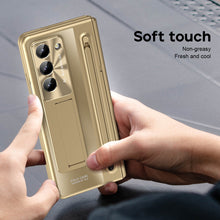 Load image into Gallery viewer, Armor Electroplated Anti-fall Protective Phone Case With Pen Tray Shell and Film For Samsung Galaxy Z Fold5 Fold4 - Mycasety Mycasety
