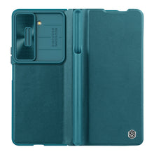 Load image into Gallery viewer, Luxurious Leather Cover Shockproof Phone Case Lens Protector &amp; Pen Slot For Galaxy Z Fold 6/5/4
