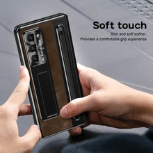 Load image into Gallery viewer, Jazz Retro Style Anyi-fall Protective Leather Phone Case For Galaxy Fold 6/5/4 With Front Protection Film And Stylus
