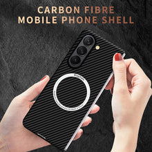 Load image into Gallery viewer, Luxurious Carbon Fiber Shockproof Galaxy Z Fold Phone Case
