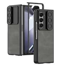 Load image into Gallery viewer, Ultra-thin Samsung Galaxy Z Fold5 Full Inclusive Leather Case with Film &amp; Sliding Window Shell - Mycasety Mycasety
