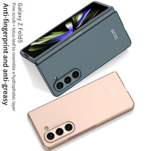 Load image into Gallery viewer, Electroplated Slim Samsung Galaxy Z Fold 5 Case with Front Screen Tempered Glass Protector - Mycasety Mycasety
