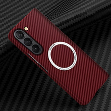 Load image into Gallery viewer, Luxurious Carbon Fiber Shockproof Galaxy Z Fold Phone Case
