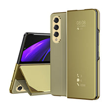 Load image into Gallery viewer, Smart Mirror Clear View Flip Case Luxury Magnetic Leather Kickstand Shockproof Cover For Samsung Galaxy Z Fold3 Fold4 Fold5 - Mycasety Mycasety
