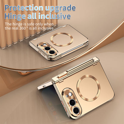 iPhone Duo | Golden Business Phone Case Built-in Tempered Glass Film & Stylus & Two Magnetic Hinge Options