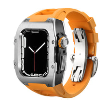 Load image into Gallery viewer, Luxury Metal Case Strap For Apple Watch Series 44/45 mm - Mycasety Mycasety
