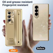 Load image into Gallery viewer, Armor Electroplated Anti-fall Protective Phone Case With Pen Tray Shell and Film For Samsung Galaxy Z Fold5 Fold4 - Mycasety Mycasety
