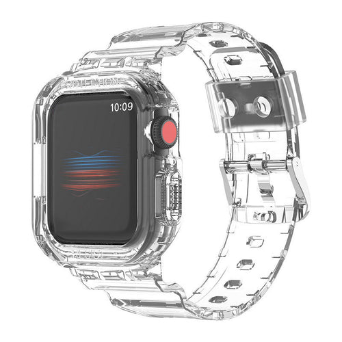 Luxury Transparent Case Strap For Apple Watch Series 41/45 mm - mycasety2023 Mycasety