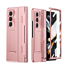 Load image into Gallery viewer, Armor Electroplated Anti-fall Protective Phone Case For Samsung Galaxy Z Fold3/4/5 With Back Screen Glass - Mycasety Mycasety
