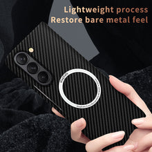 Load image into Gallery viewer, Luxurious Carbon Fiber Shockproof Galaxy Z Fold Phone Case

