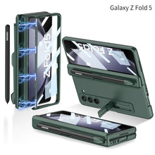 Load image into Gallery viewer, Samsung Galaxy Z Fold5 Case Full Coverage Case with Tempered Glass Protector and Pen Tray Holder - Mycasety Mycasety
