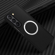 Load image into Gallery viewer, Luxurious Carbon Fiber Shockproof Galaxy Z Fold Phone Case
