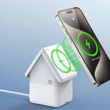 Load image into Gallery viewer, Four-in-one Magnetic Wireless Charger Suitable For iPhone/AirPods/iWatch Creative Gift Small House With Ambient Light
