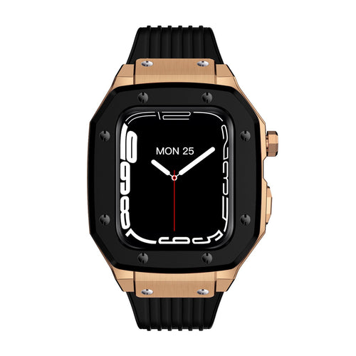 Luxury Metal Case Strap For Apple Watch Series 44/45 mm - Mycasety Mycasety