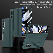 Load image into Gallery viewer, Magnetic Hinge Invisible Bracket All-included Protective Leather Phone Case For Samsung Galaxy Z Fold 5/4/3 - Mycasety Mycasety
