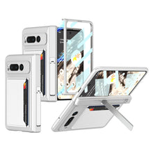 Load image into Gallery viewer, Magnetic Folding All-inclusive Leather Case With Tempered Film For Google Pixel Fold With Damped Folding Bracket &amp; Card Holder - mycasety2023 Mycasety
