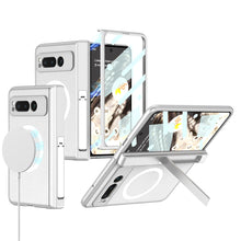 Load image into Gallery viewer, Magnetic Magsafe All-inclusive Invisible Bracket Leather Case For Google Pixel Fold With Back Screen Protector - mycasety2023 Mycasety
