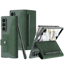 Load image into Gallery viewer, Luxurious Suede Cover Shockproof Phone Case With Screen Protector and Pen Slot For Galaxy Z Fold 6/5/4/3
