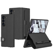 Load image into Gallery viewer, Luxurious Leather Cover Shockproof Phone Case With Screen Protector and Pen Slot For Galaxy Z Fold6
