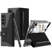 Load image into Gallery viewer, Luxurious Suede Cover Shockproof Phone Case With Screen Protector and Pen Slot For Galaxy Z Fold 6/5/4/3
