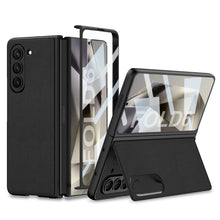 Load image into Gallery viewer, Luxury Leather Shockproof Phone Case With Back Screen Protector For Galaxy Z Fold6
