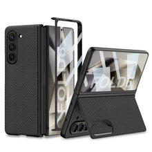 Load image into Gallery viewer, Luxury Leather Shockproof Phone Case With Back Screen Protector For Galaxy Z Fold6
