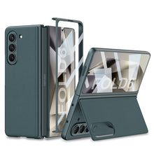 Load image into Gallery viewer, Luxury Leather Shockproof Phone Case With Back Screen Protector For Galaxy Z Fold6
