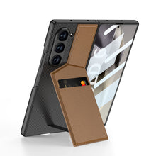 Load image into Gallery viewer, Leather Card Holder Shockproof Phone Case With Screen Protector For Galaxy Z Fold6
