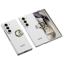Load image into Gallery viewer, Luxury Leather Shockproof Phone Case With Ring Holder For Galaxy Z Fold6
