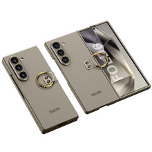 Load image into Gallery viewer, Luxury Leather Shockproof Phone Case With Ring Holder For Galaxy Z Fold6
