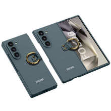Load image into Gallery viewer, Luxury Leather Shockproof Phone Case With Ring Holder For Galaxy Z Fold6

