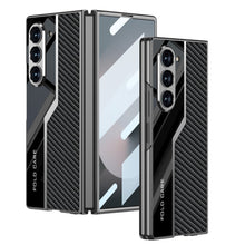 Load image into Gallery viewer, SPORTS DESIGN | Electroplating Leather Shockproof Phone Case With Screen Protector For Galaxy Z Fold6
