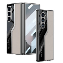 Load image into Gallery viewer, SPORTS DESIGN | Electroplating Leather Shockproof Phone Case With Screen Protector For Galaxy Z Fold6
