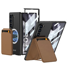 Load image into Gallery viewer, Magnetic Card Holder Shockproof Phone Case With Screen Protector For Galaxy Z Fold 6/5/4/3
