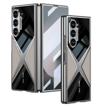 Load image into Gallery viewer, Luxury Leather Shockproof Electroplating Phone Case With Back Screen Protector For Galaxy Z Fold6

