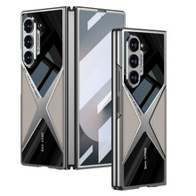 Load image into Gallery viewer, Electroplating Leather Shockproof Phone Case With Screen Protector For Galaxy Z Fold 7/6
