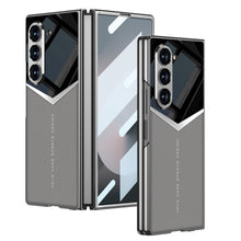 Load image into Gallery viewer, Electroplating Leather Shockproof Phone Case With Screen Protector For Galaxy Z Fold6
