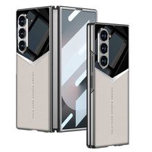 Load image into Gallery viewer, SPORTS DESIGN | Electroplating Leather Shockproof Phone Case With Screen Protector For Galaxy Z Fold6

