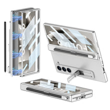 Load image into Gallery viewer, Magnetic Hinge Pen Slot Hidden Bracket All-included Case With Back Screen Protector For Galaxy Z Fold 7/6/5/4/3
