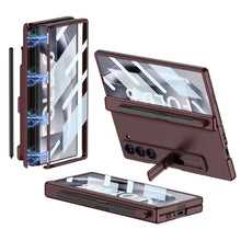 Load image into Gallery viewer, Magnetic Hinge Pen Slot Hidden Bracket All-included Case With Back Screen Protector For Galaxy Z Fold 6/5/4/3
