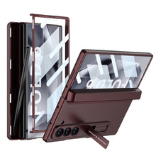 Load image into Gallery viewer, Magnetic Hinge Pen Box Shockproof Phone Case With Screen Protector For Galaxy Z Fold 6
