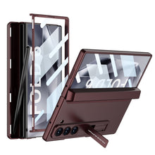 Load image into Gallery viewer, Magnetic Hinge Pen Box Shockproof Phone Case With Screen Protector For Galaxy Z Fold 6
