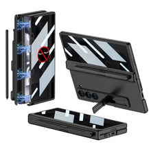 Load image into Gallery viewer, Magnetic Hinge Pen Slot Hidden Bracket All-included Case With Back Screen Protector For Galaxy Z Fold 7/6/5/4/3
