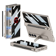 Load image into Gallery viewer, Magnetic Hinge Pen Slot Hidden Bracket All-included Case With Back Screen Protector For Galaxy Z Fold 6/5/4/3
