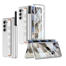 Load image into Gallery viewer, Magnetic Hinge Pen Box Shockproof Phone Case With Screen Protector &amp; Wristband For Galaxy Z Fold6
