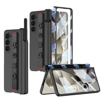 Load image into Gallery viewer, Magnetic Hinge Pen Box Shockproof Phone Case With Screen Protector &amp; Wristband For Galaxy Z Fold6
